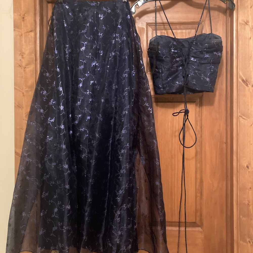 Prom dress!!! Two piece dark blue dress